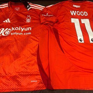 ENGLAND Premier AFC NOTTINGHAM FOREST CHRIS WOOD JERSEY Sz M,L,XL,2XL by Adidas